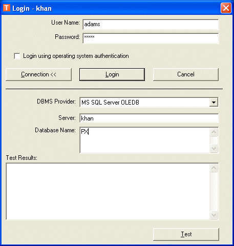 Workflow Manager Database Connectivity